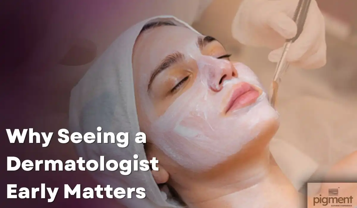 Dermatologist performing an early skin evaluation at Pigment Skin & Hair Clinic Bengaluru to diagnose conditions before they worsen