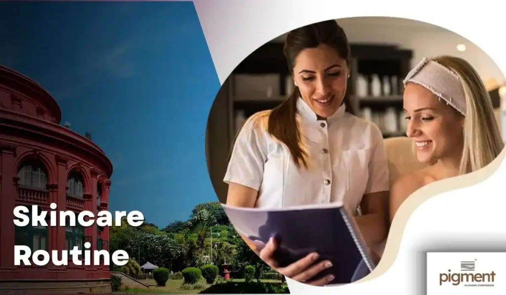 Dermatologist reviewing a skincare routine at Pigment Skin & Hair Clinic Bengaluru to identify habits that accelerate premature aging