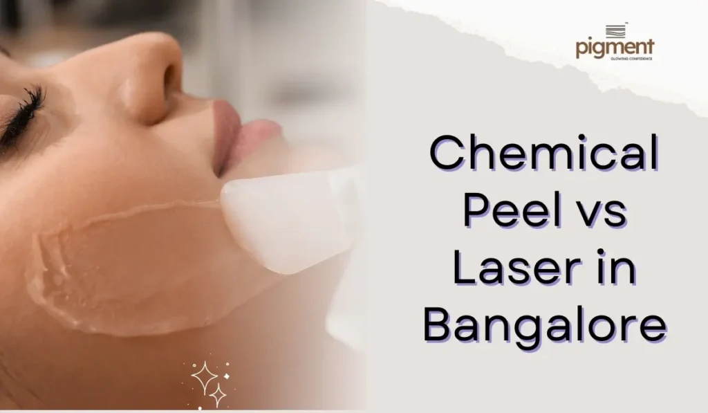 Dermatologist performing chemical peel and laser consultation in Bangalore clinic