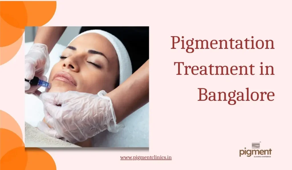 Dermatologist treating facial pigmentation at a skin clinic in Bangalore
