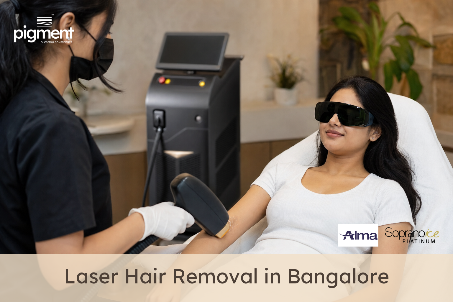 Laser hair reduction treatment at Pigment Clinics Haralur Bangalore