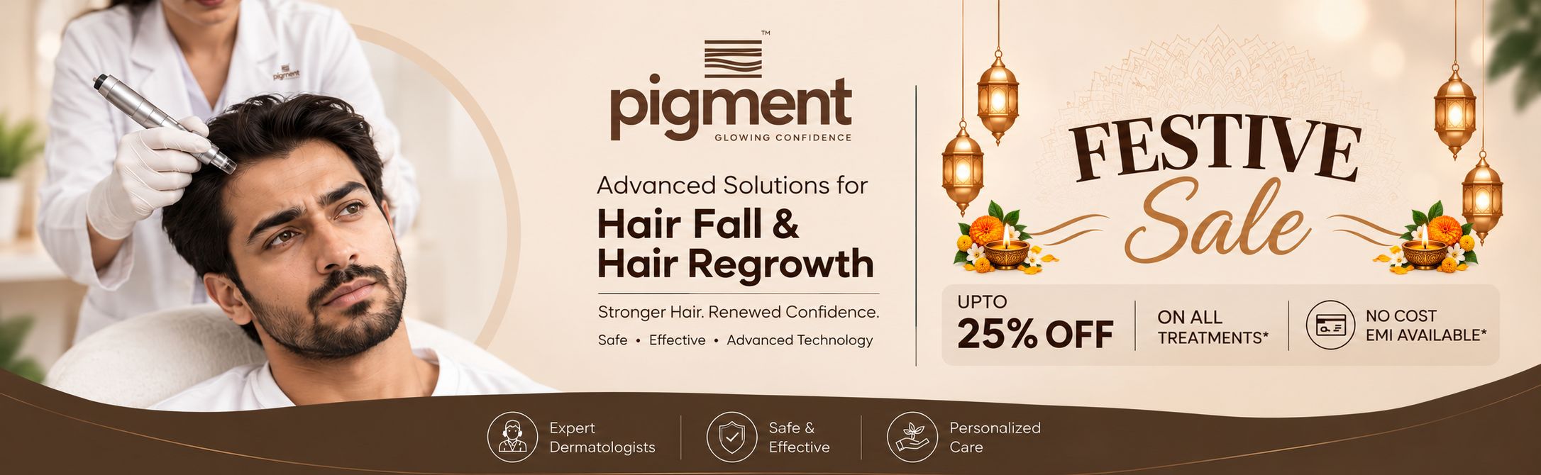 Hairfall treatment Pigment Clinics Banglore